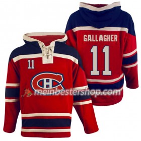 Montreal Canadiens Brendan Gallagher 11 Rot Sawyer Hooded Sweatshirt - Herren